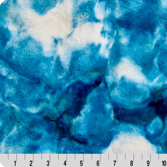 Luxe Cuddle Sorbet Powderpuff Dark Sea Fabric