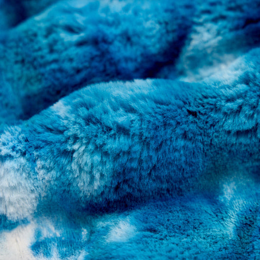 Luxe Cuddle Sorbet Powderpuff Dark Sea Fabric