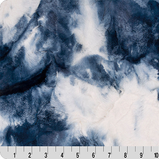 Luxe Cuddle Sorbet Blue Print Fabric