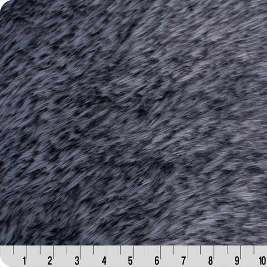 Luxe Cuddle Teddy Smokey Faux Fur Fabric 58/60"