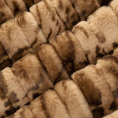 Luxe Cuddle Vienna Bengal Pecan Fabric 58/60"