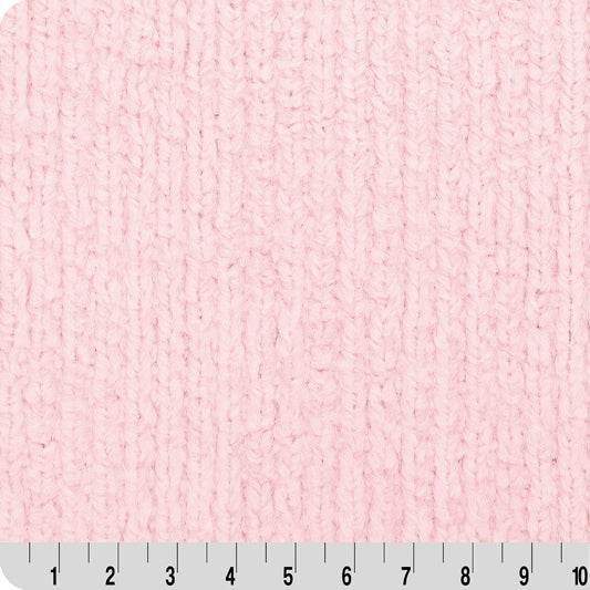 Luxe Cuddle Weave Ice Pink Fabric