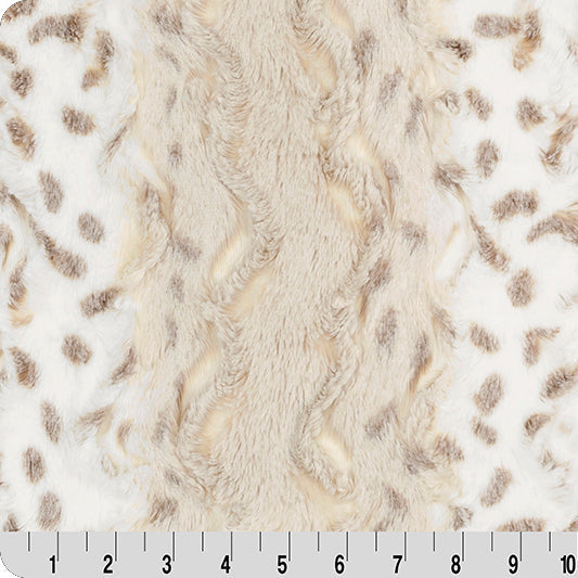 Luxe Cuddle Wild Lynx Ice Taupe Fabric