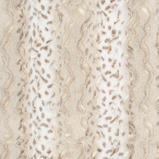 Luxe Cuddle Wild Lynx Ice Taupe Fabric
