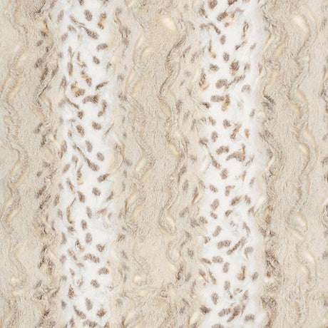 Luxe Cuddle Wild Lynx Ice Taupe Fabric