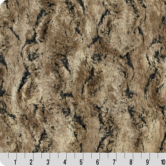 Luxe Cuddle Wild Rabbit Walnut Fabric 58/60"