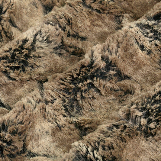 Luxe Cuddle Wild Rabbit Walnut Fabric 58/60"