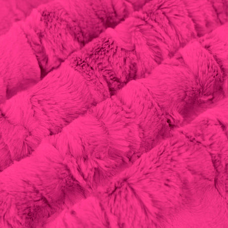 Luxe Cuddle Willow Think Pink Minky Fabric