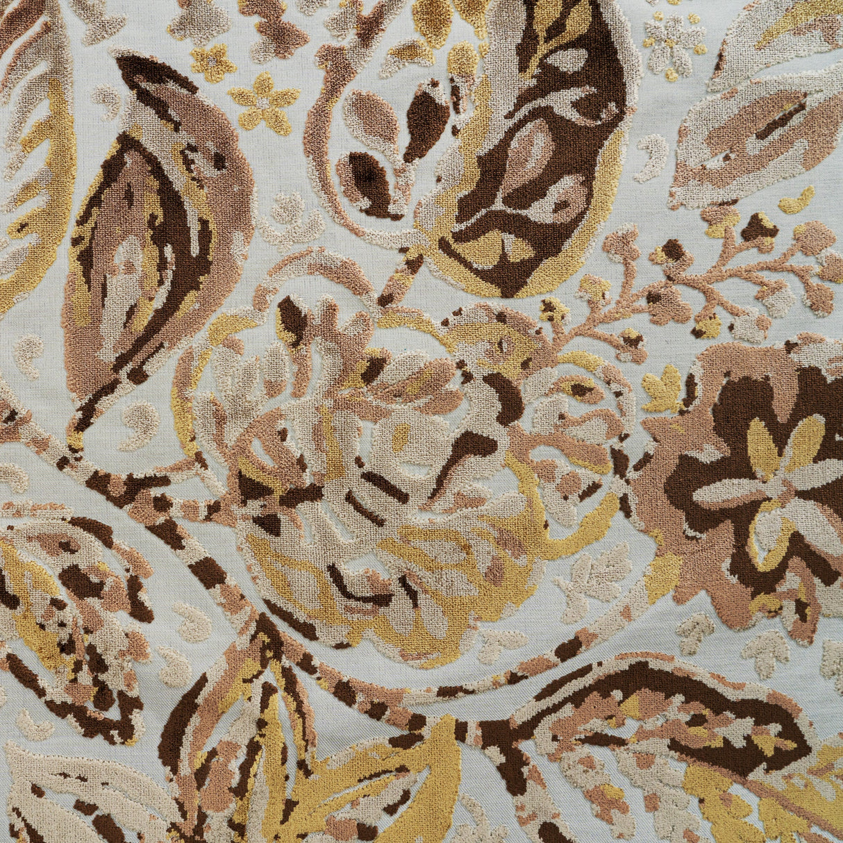 Rayon Cut Velvet Upholstery Fabric Lyanna Floral