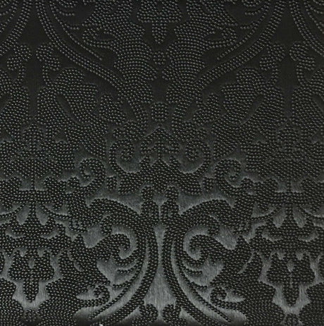 Vinyl Upholstery Fabric Parisian Embossed Damask