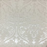 Vinyl Upholstery Fabric Parisian Embossed Damask