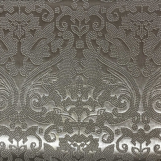 Vinyl Upholstery Fabric Parisian Embossed Damask
