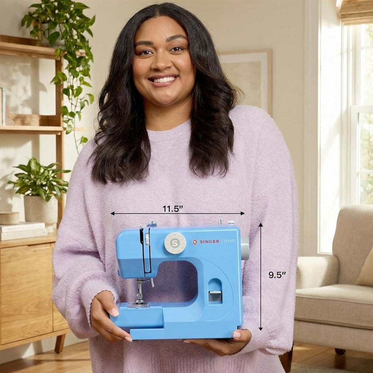 SINGER M1000 Sewing Machine - Blue Mending Machine (1 Unit)