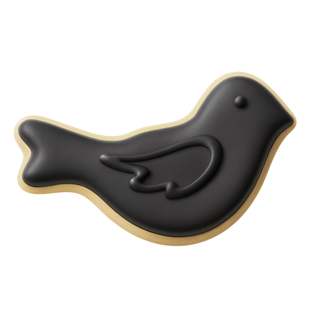 Mini Crow Cookie Cutter 1.25 in M101