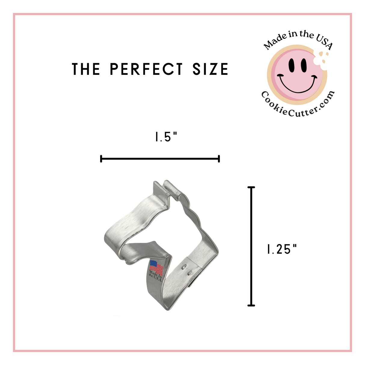 Mini Horse Head Cookie Cutter 1.5 in M105
