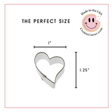 Mini Love Heart Cookie Cutter 1.25 in M166