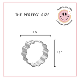 Mini Round Fluted Cookie Cutter 1.5 in M186