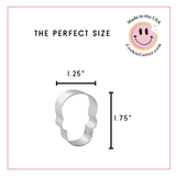 Mini Skull Cookie Cutter 1.75 in M203
