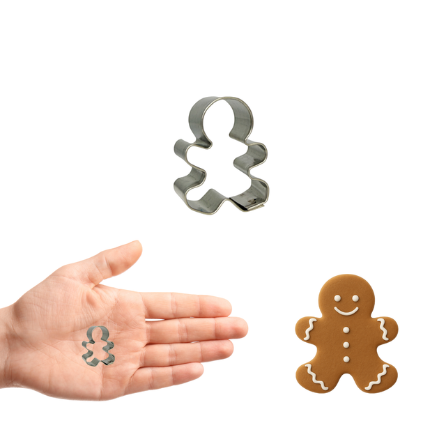 Mini Gingerbread Boy Cookie Cutter 1.5 in M2F