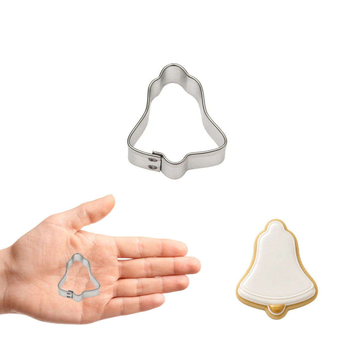 RADYAN Bell Cookie Cutter for Cookie Baking, Decorating, and Party Treats product image clearly displaying the product.