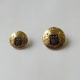 Gold Crown Black Crest Metal Buttons - Metal Buttons, Gold Crown Black Crest