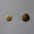Gold Crown Shield Metal Buttons - Gold Crown Shield Metal Button, Metal Fabric