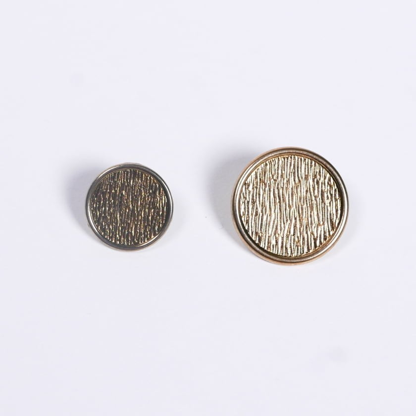 Antique Gold Metal Buttons - Metal Fabric