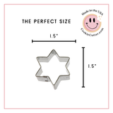 Mini 6 Point Star Cookie Cutter 1.25 in M6