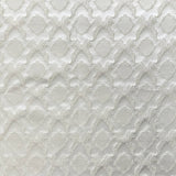 Perla Collection Polyester Fabric - Shiny Floral Damask Diamond Jacquard, 55" Width (Sample Book)