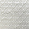 Magda Fabric 100 Percent Polyester Fabric - Shiny Diamond/Round-Shaped Damask Embossed Jacquard, 55" Width (1 Yard)