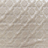 Magda Fabric 100 Percent Polyester Fabric - Shiny Diamond/Round-Shaped Damask Embossed Jacquard, 55" Width (1 Yard)