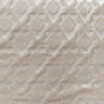 Magda Fabric 100 Percent Polyester Fabric - Shiny Diamond/Round-Shaped Damask Embossed Jacquard, 55" Width (1 Yard)