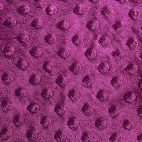 Minky Dimple Dot Faux Fur Fabric - 100 Percent Polyester, Embossed Dimple Dot, 60" Width (1 Yard)