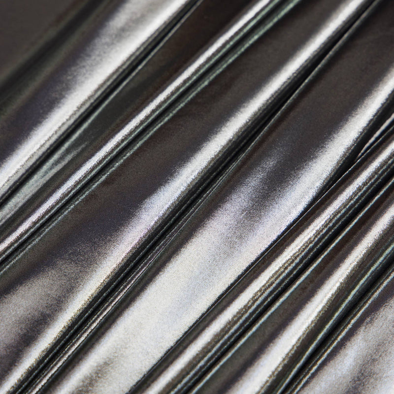 Shiny Foiled Spandex Silver
