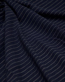 Pinstripe Linen Blend Navy