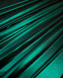 Shiny Foiled Spandex Emerald Green
