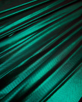 Shiny Foiled Spandex Emerald Green