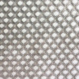 Malia Circular Cut Velvet Fabric - Two Toned Circle Pattern, 55" Width (1 Yard)