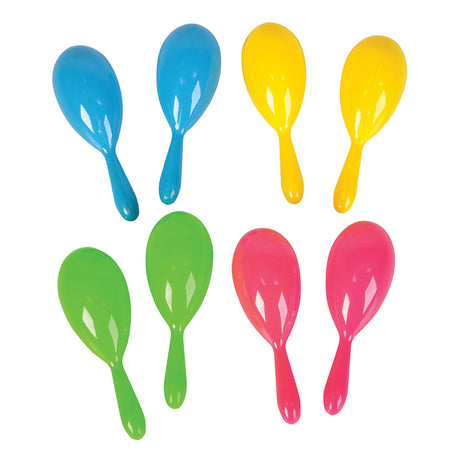 Plastic Neon Maracas (1 DZP)