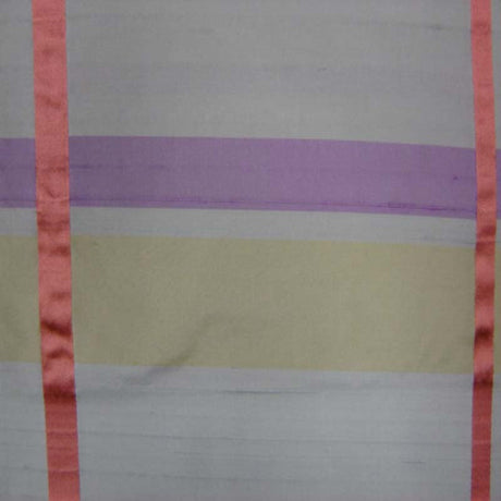 Manhattan Silk Fabric - Multicolored Stripe, 54" Width (1 Yard)