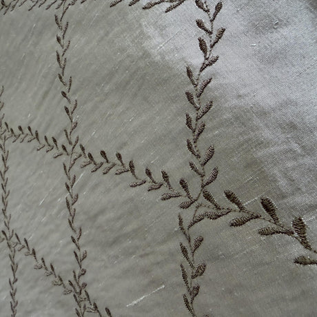 Marilyn Fabric Silk Fabric - Diamond Embroidered Floral, 54" Width (1 Yard)