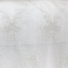 Marquee Fabric - Embroidered Damask Metallic Sheer Fabric, Silver, 55" Width (1 Yard)