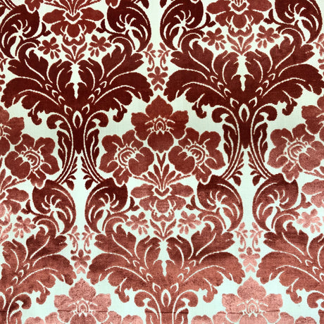 Marsel Cut Velvet Fabric - Damask Floral Pattern, 55" Width (1 Yard)