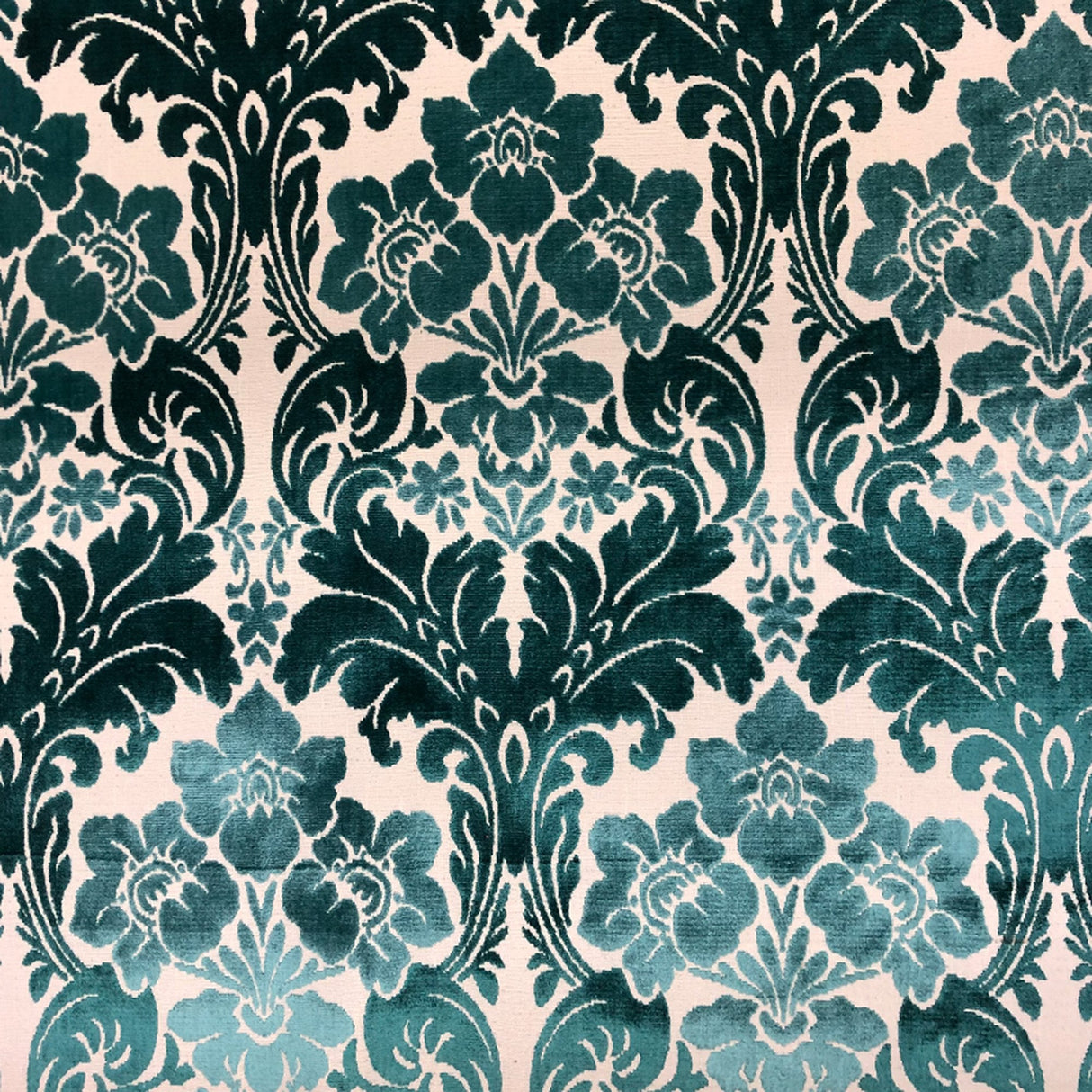 Marsel Cut Velvet Fabric - Damask Floral Pattern, 55" Width (1 Yard)