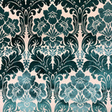 Marsel Cut Velvet Fabric - Damask Floral Pattern, 55" Width (1 Yard)