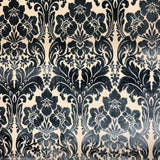 Marsel Cut Velvet Fabric - Damask Floral Pattern, 55" Width (1 Yard)