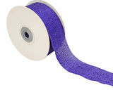 1.5" x 25 Yards Royal Blue Metallic Taffeta Gift Ribbon - Pack of 5 Rolls