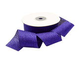 1.5" x 25 Yards Royal Blue Metallic Taffeta Gift Ribbon - Pack of 5 Rolls