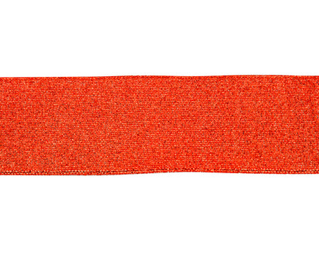 1.5" x 25 Yards Red Metallic Taffeta Gift Ribbon