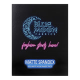 Matte Nylon Spandex Fabric Color Card - Solid Matte Nylon Spandex Tricot, 149 Colors, 4-Way Stretch (1 Card)